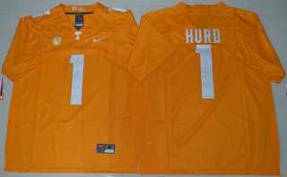 Tennessee Vols #1 Jalen Hurd Dobbs Orange College Jersey