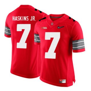 Ohio State Buckeyes 7 Dwayne Haskins Red With Diamond Logo College Football Jersey