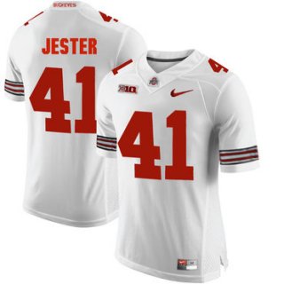 Ohio State Buckeyes 41 Hayden Jester White College Football Jersey