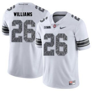 Ohio State Buckeyes 26 Antonio Williams White Shadow College Football Jersey