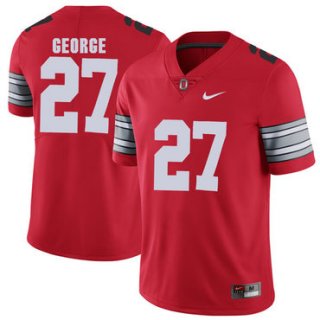 Ohio State Buckeyes 27 Eddie George Red 2018 Spring Game College Football Limited Jersey