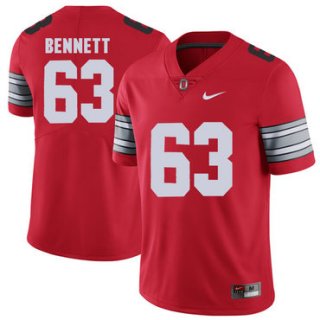 Ohio State Buckeyes 63 Michael Bennett Red 2018 Spring Game College Football Limited Jersey