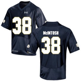 Notre Dame Fighting Irish 38 Deon McIntosh Navy College Football Jersey