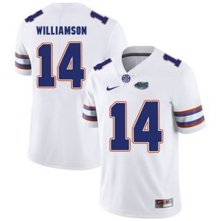 Florida Gators White #14 Chris Williamson Football Player Performance Jersey