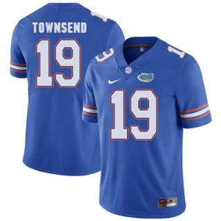 Florida Gators Royal Blue #19 Johnny Townsend Football Player Performance Jersey