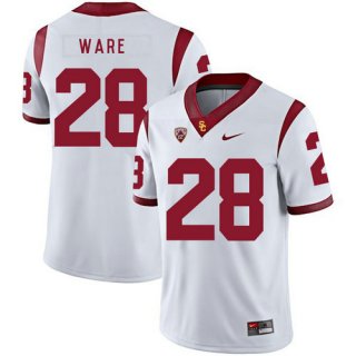 USC Trojans 28 Aca'Cedric Ware White College Football Jersey