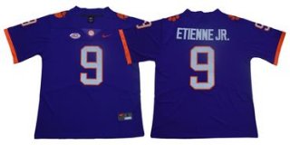 Men's Nike Clemson Tigers #9 Travis Etienne Jr Purple Team Color 2019 New Limited Football Jersey