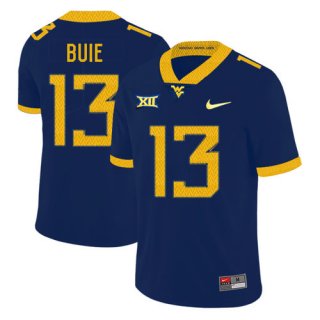 West Virginia Mountaineers 13 Andrew Buie Navy College Football Jersey