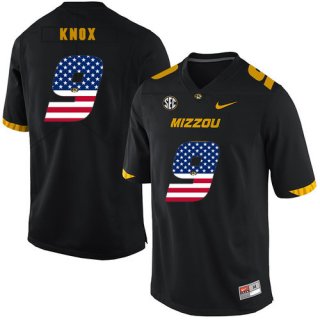 Missouri Tigers 9 Jalen Knox Black USA Flag Nike College Football Jersey