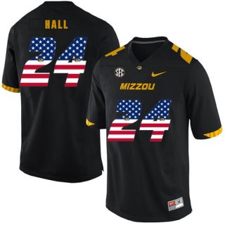 Missouri Tigers 24 Terez Hall Black USA Flag Nike College Football Jersey