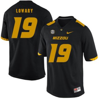 Missouri Tigers 19 Jack Lowary Black Nike College Football Jersey