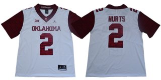 Oklahoma Sooners 2 Jalen Hurts White 47 Game Winning Streak College Football Jersey