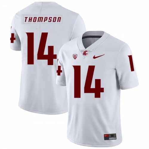 Washington State Cougars 14 Jack Thompson White College Football Jersey