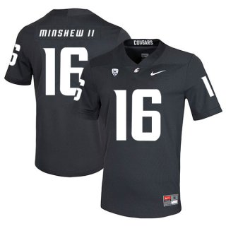 Washington State Cougars 16 Gardner Minshew II Black College Football Jersey