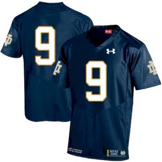 Men's Notre Dame 9 Jaylon Smith Navy Blue 2020 College Football Jersey