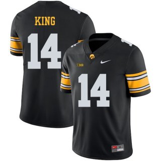 Iowa Hawkeyes 14 Desmond King Black College Football Jersey