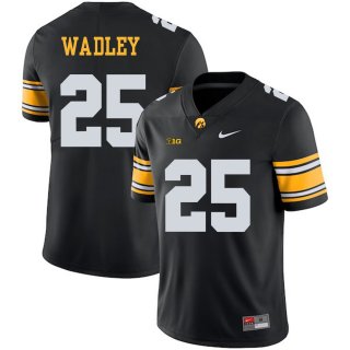 Iowa Hawkeyes 25 Akrum Wadley Black College Football Jersey