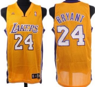 Los Angeles Lakers #24 Kobe Bryant Yellow Swingman Jersey