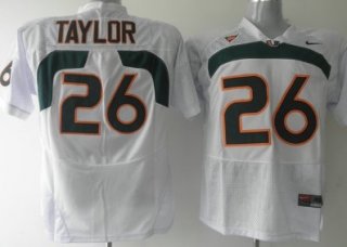 Miami Hurricanes #26 Taylor White Jersey