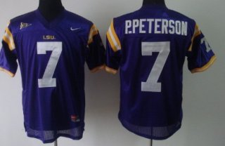 LSU Tigers #7 Patrick Peterson Purple Jersey