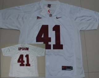 Alabama Crimson Tide #41 Courtney Upshaw White Jersey