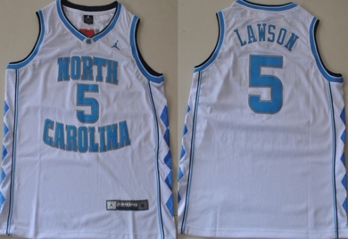 North Carolina Tar Heels #5 Ty Lawson White Swingman Jersey