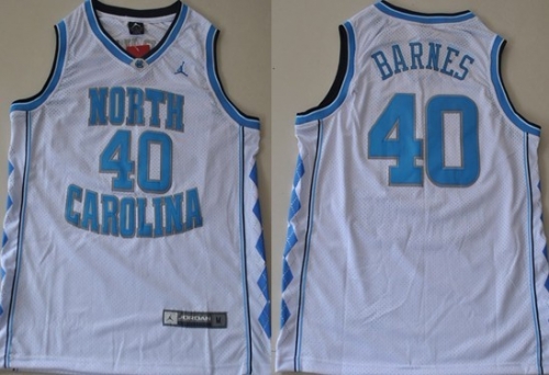 North Carolina Tar Heels #40 Harrison Barnes White Swingman Jersey