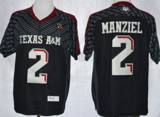 Texas A&M Aggies #2 Johnny Manziel 2013 Black Jersey