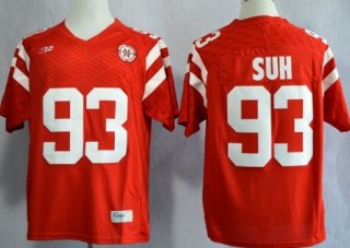 Nebraska Cornhuskers #93 Ndamukong Suh 2013 Red Jersey