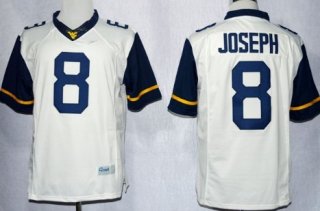 West Virginia Mountaineers #8 Karl Joseph 2013 White Limited Jersey