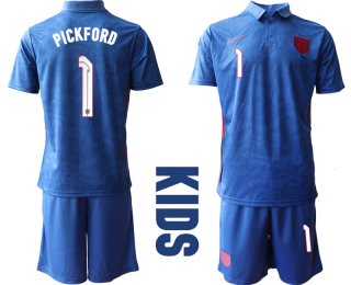 2021 European Cup England away Youth 1 soccer jerseys