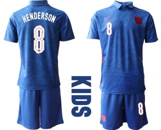 2021 European Cup England away Youth 8 soccer jerseys