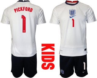 2021 European Cup England home Youth 1 soccer jerseys