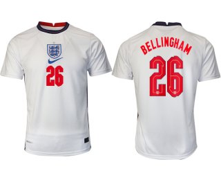 Men 2021 Europe England home AAA version 26 soccer jerseys