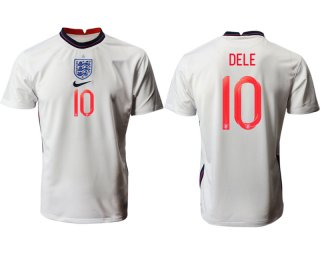 Men 2021 Europe England home AAA version 10 white soccer jerseys