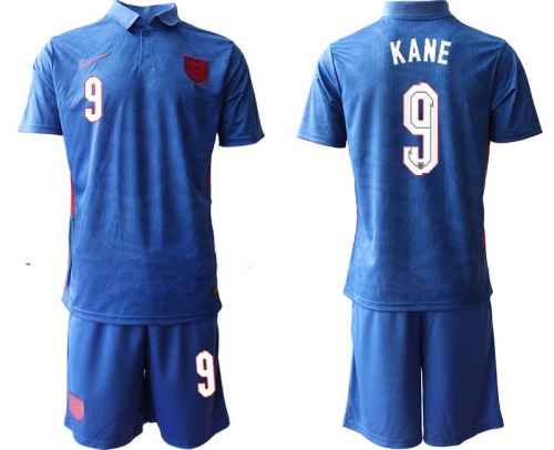 Men 2020-2021 European Cup England away blue 9 Nike Soccer Jersey