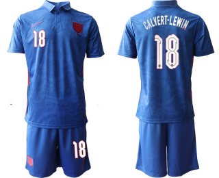 Men 2020-2021 European Cup England away blue 18 Nike Soccer Jersey