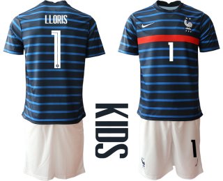 2021 France home Youth 1 soccer jerseys