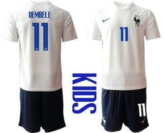 2021 France away Youth 11 soccer jerseys