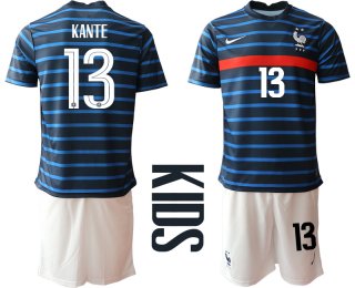 2021 France home Youth 13 soccer jerseys