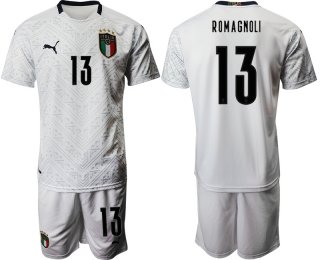 2021 Men Italy away 13 white soccer jerseys