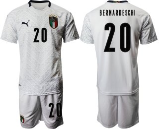 2021 Men Italy away 20 white soccer jerseys