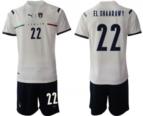 Men 2020-2021 European Cup Italy away white 22 Soccer Jersey