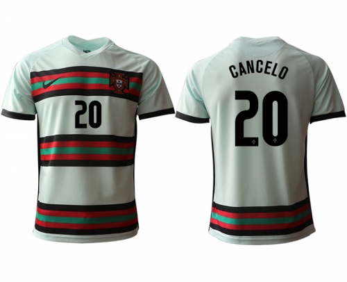 Men 2021 Europe Portugal away AAA version 20 soccer jerseys