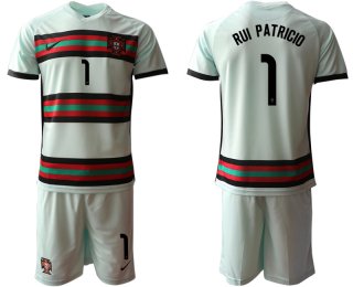 Men 2021 European Cup Portugal away grey 1 Soccer Jersey