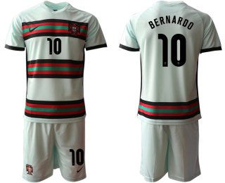 Men 2021 European Cup Portugal away grey 10 Soccer Jersey