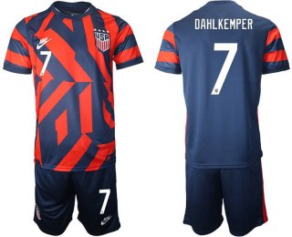 Men 2020-2021 National team United States away 7 blue Nike Soccer Jersey