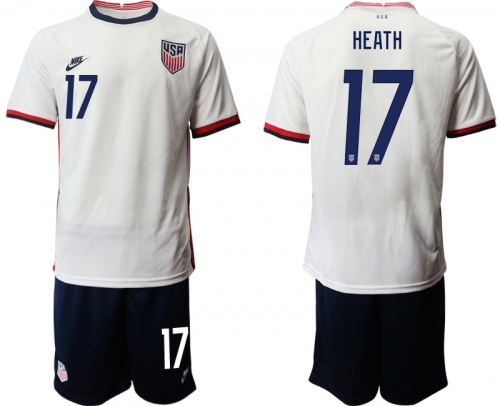 Men 2020-2021 Season National team United States home white 17 Soccer Jersey