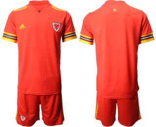 Men 2021 European Cup Welsh home red Soccer Jersey