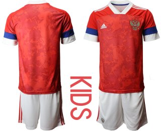 Youth 2021 European Cup Russia red home Soccer Jerseys